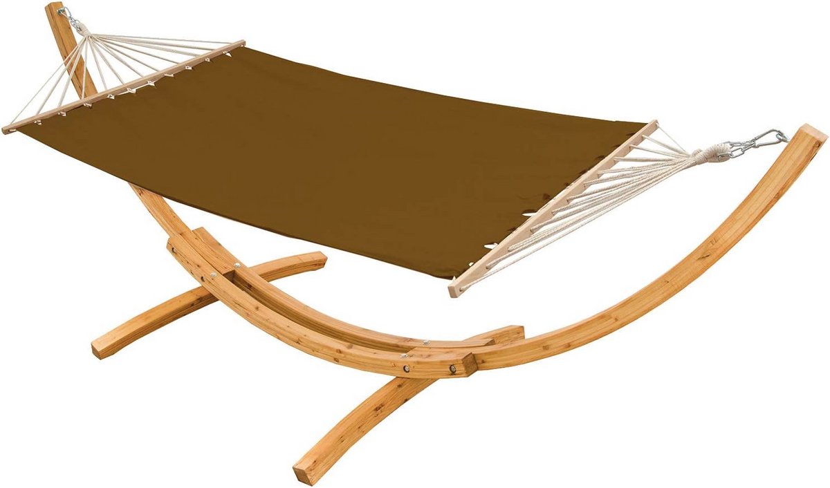 XL Hangmat met Houten Frame voor 2 Personen - Tuin Hammock