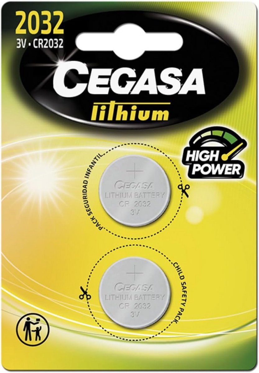 Lithium CR2032 Knoopcellen – Set van 2, ideaal voor Elektronische Apparaten