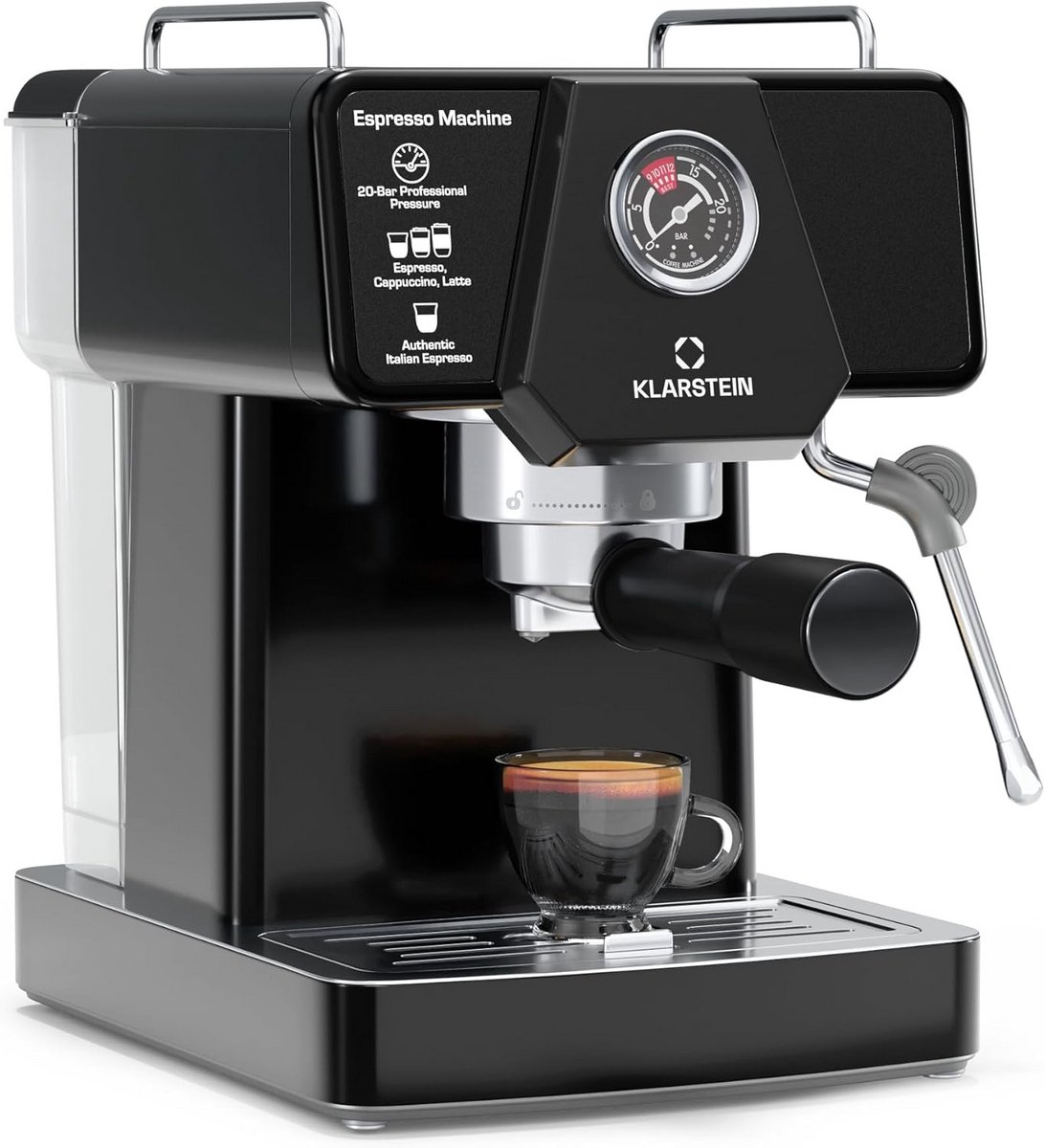 Volautomatische Espressomachine met 19 Bar Pompkracht en Stoompijp