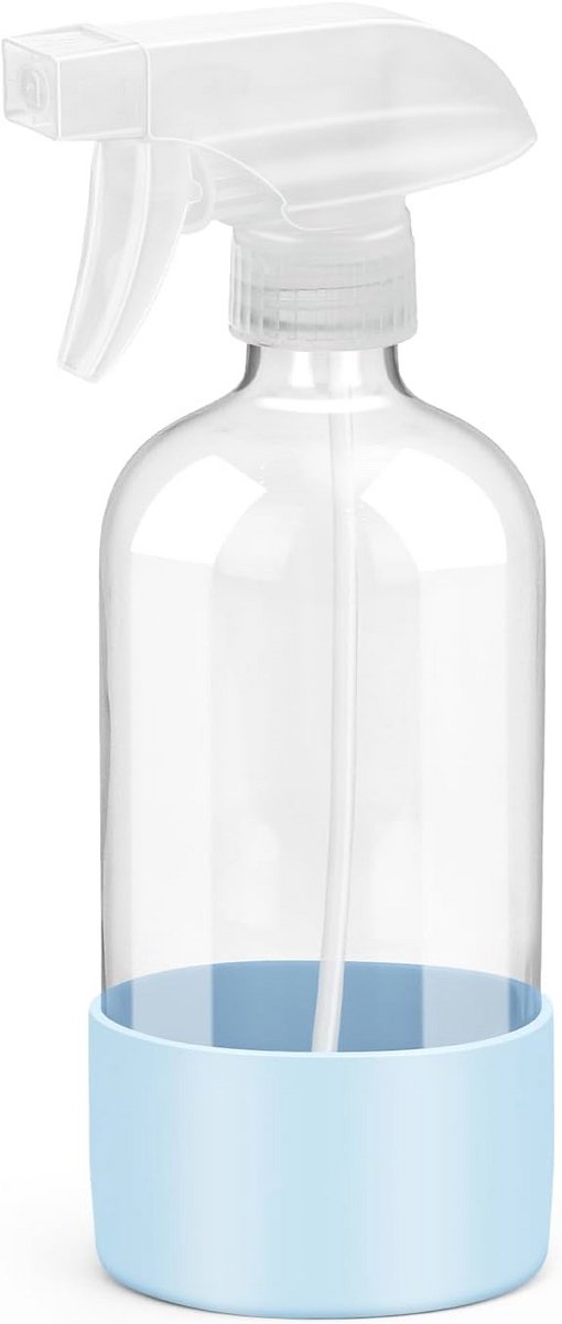 Glazen Spuitflessen met Siliconen Bescherming - Lege Navulbare 16 Ounce Containers voor Haar, Reiniging en Aromatherapie