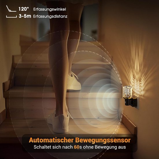 Dimbaar LED Nachtlampje met Bewegingsdetector en Schemersensor voor Kinderen van Varta — afbeelding 4