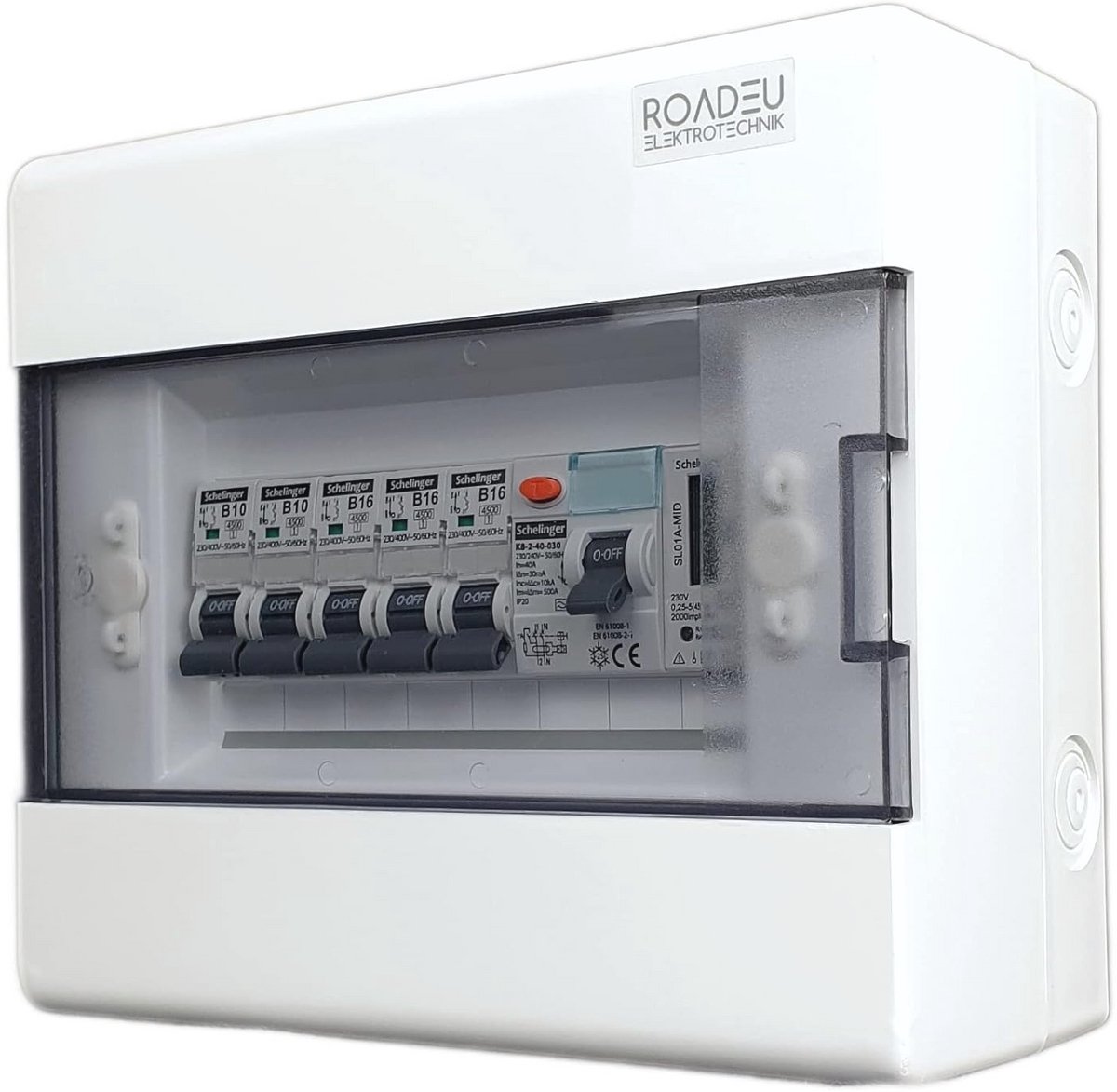 Stroomonderbreker met Stroommeter - 40A 2P Type A/AC en Zekeringautomaat 16A