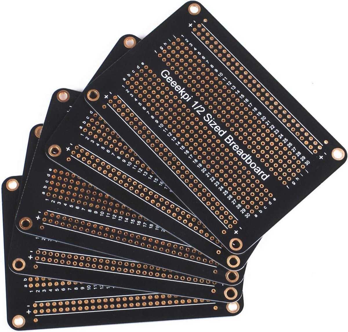 Dubbelzijdig PCB Breadboard voor DIY Elektronische Projecten - Halve Grootte