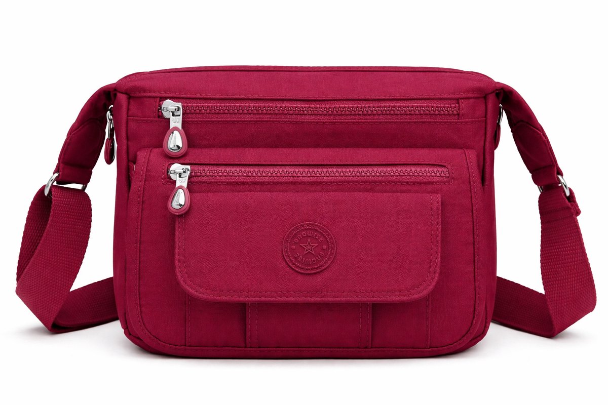 Bagwise® Schoudertas - Crossbody - Dames - (CR3005) - Bordeaux