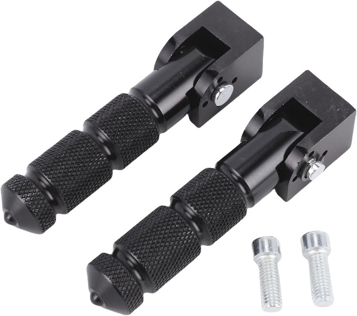 Universele Aluminium Motorfiets Voetsteunen - 2 Stuks Opvouwbare Pedalen 8 mm