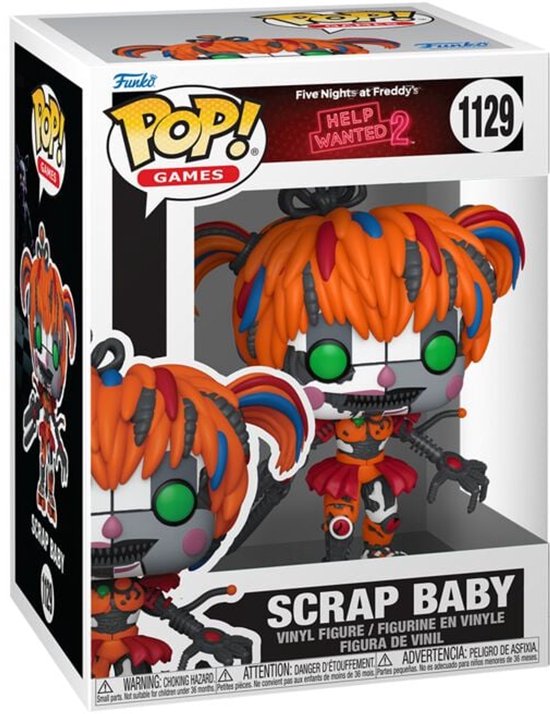 Five Nights At Freddy's Scrap Baby vinylfiguur 1129 Unisex Funko Pop! - Neutraal - Standard