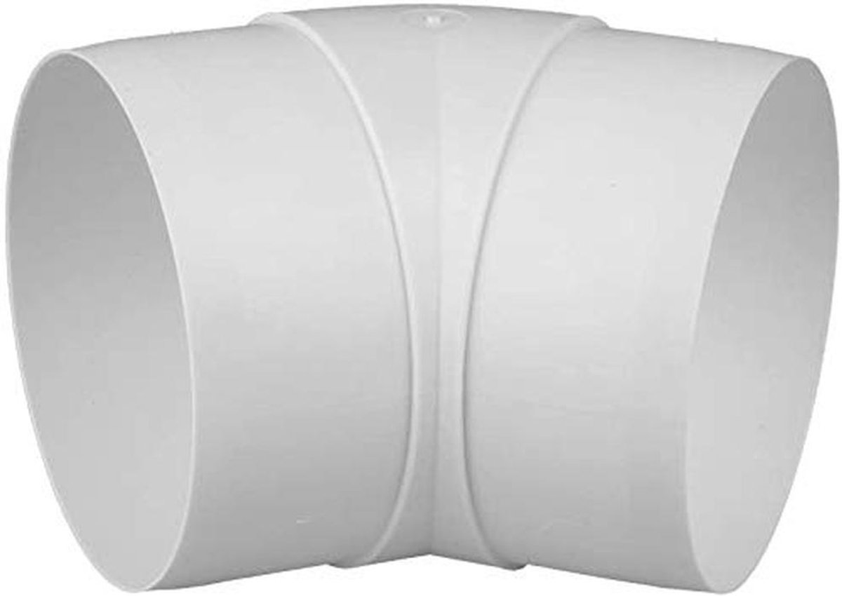 Rond PVC Ventilatiesysteem - Buizen, Bochten, Kniestukken en Connectoren (Ø 100 mm, 125 mm, 150 mm)