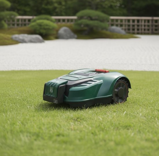 Parkside 20 V Robotmaaier PAMR 500 Bundel - Robotgrasmaaier voor tuinen tot 500 m² met borstelloze motor, automatische terugkeer naar oplaadstation, PIN-code diefstalbeveiliging, 3 maaistanden, regen- en hellingssensor + Meetlint en Sleutelhanger van Parkside — afbeelding 4