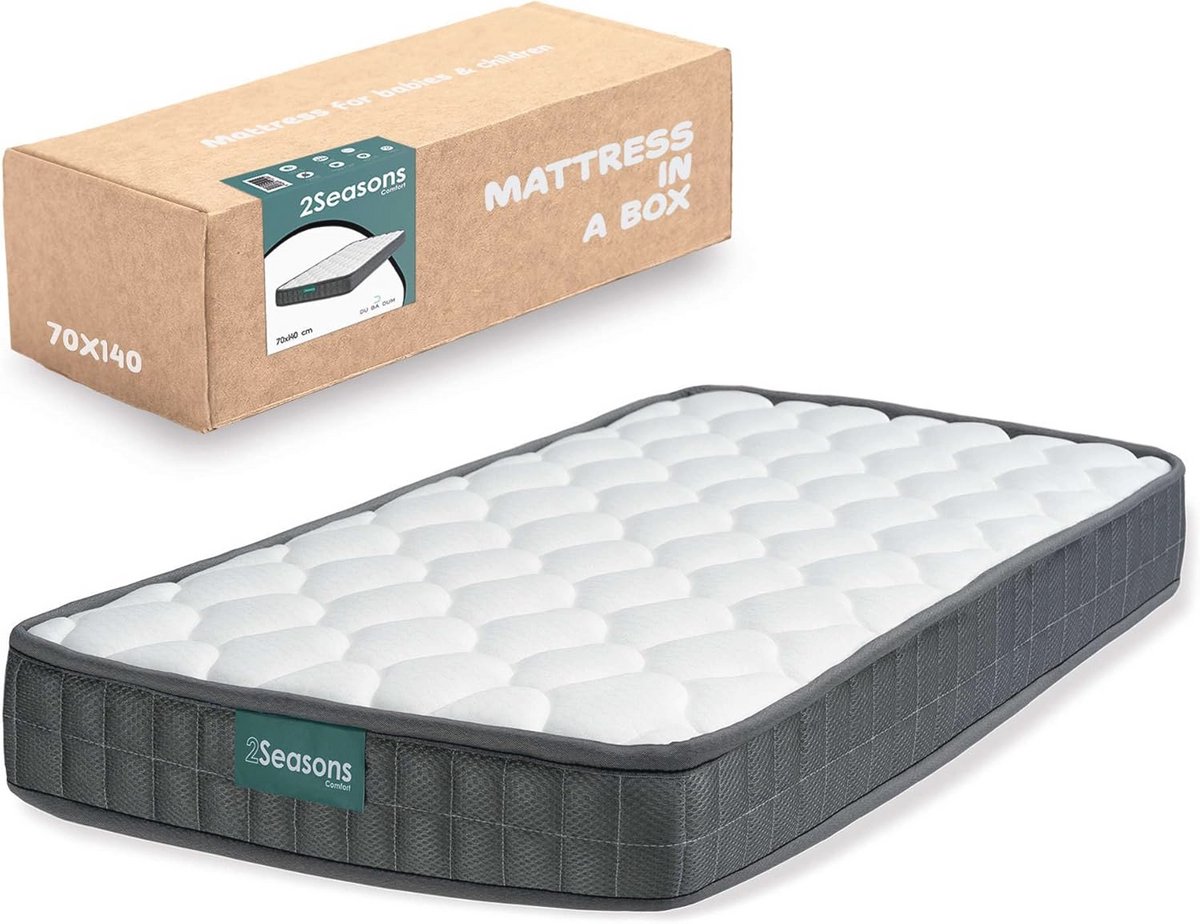 Visco Fresh Matras 140 x 70 cm voor Ledikant en Montessori Bed - Oeko-Tex CertiPUR