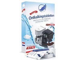 Ontkalkingstabletten Koffiemachine – 20 stuks - Universeel – Geschikt voor Jura, De’Longhi, Siemens, Bosch & meer