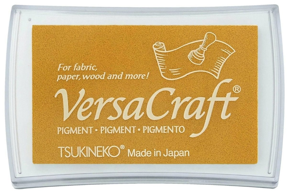 VersaCraft inkpad mustard yellow