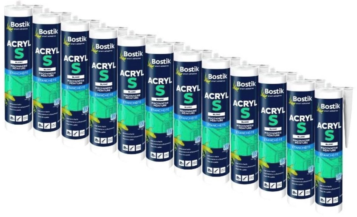 Professionele acrylkit 12 stuks - Hoge kwaliteit afdichtmiddel - 310 ml