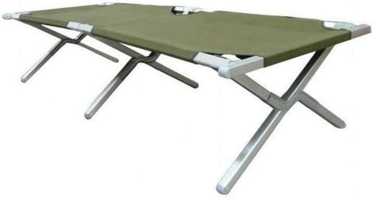 Us veldbed inklapbaar olijf