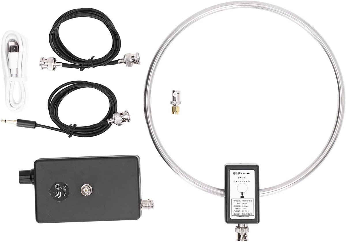 Versterkte Binnen Loopantenne voor Korte Golf Ontvangst 2.3-30 MHz