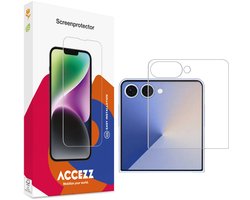 Accezz Screen Protector - Geschikt voor Samsung Galaxy Z Flip 8 / Z Flip 7 - Gehard Glas Screenprotector