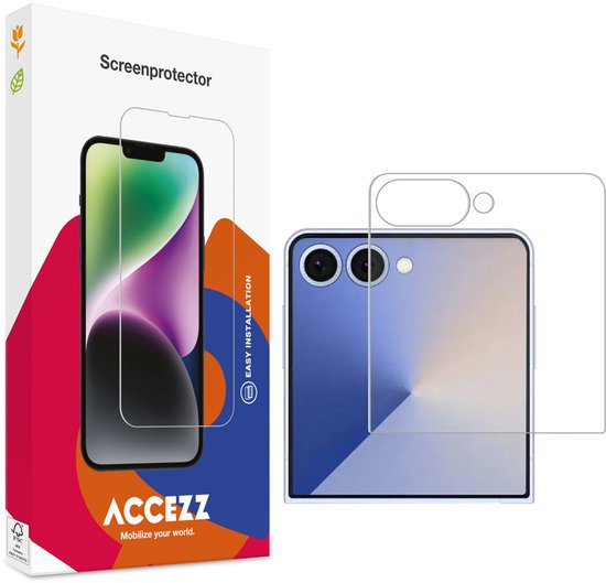 Protection d'écran Accezz - Compatible avec Samsung Galaxy Z Flip 7 - Protection d'écran en Glas trempé