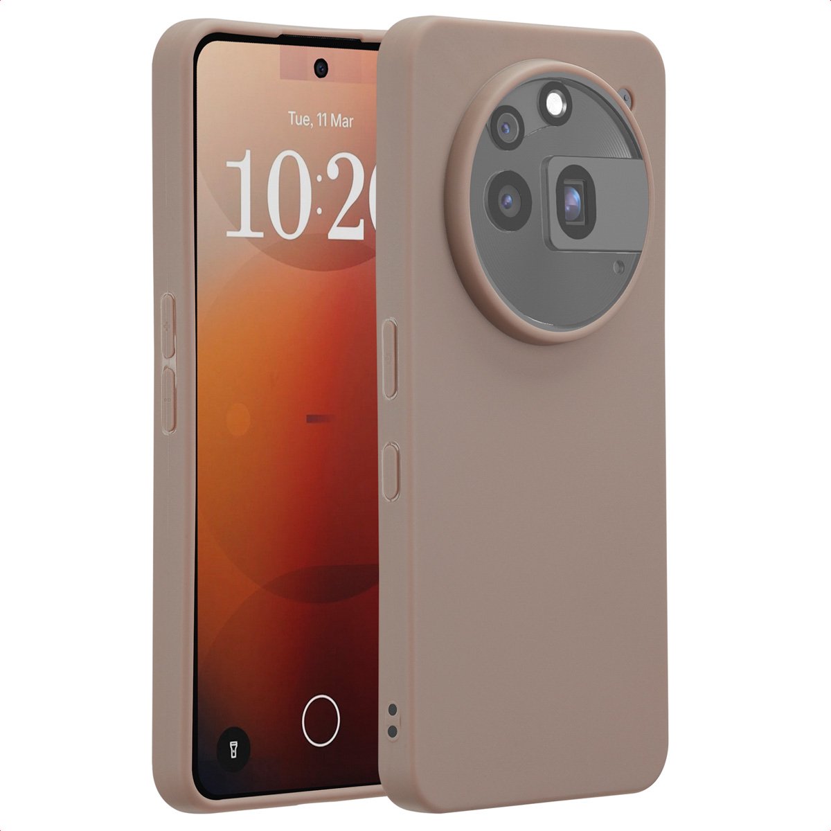 imoshion Hoesje - Geschikt voor Nothing Phone (3a) Pro - Color Backcover - Bruin