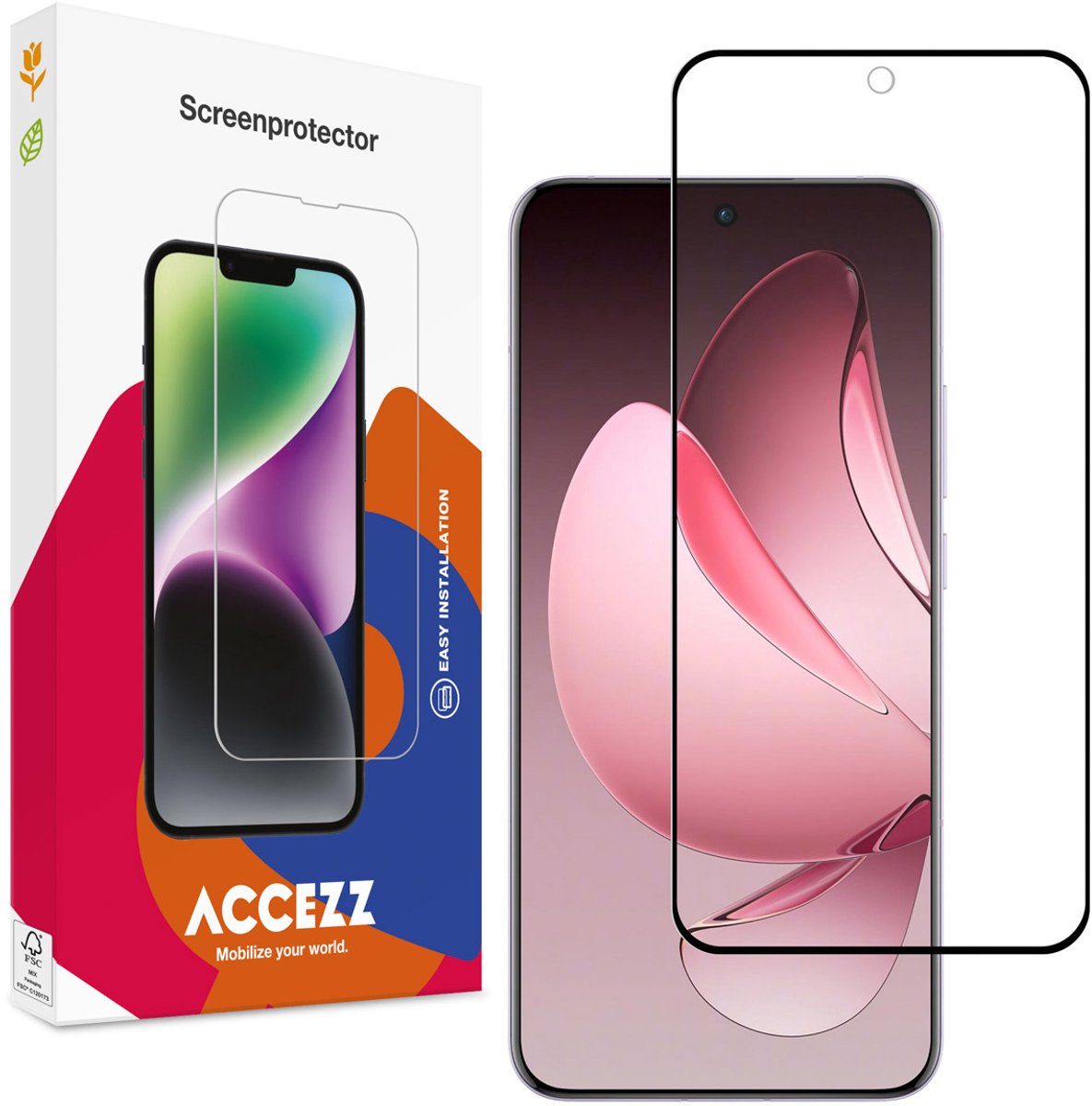 Accezz Screen protector - Geschikt voor Oppo Reno 13 Pro - Gehard Glas Screenprotector