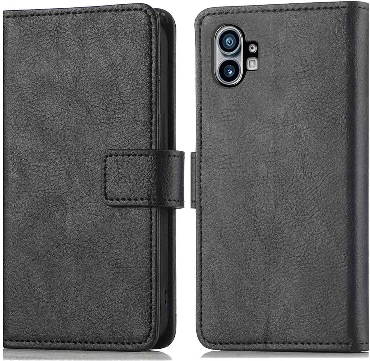 imoshion Hoesje - Geschikt voor Nothing Phone (1) - Luxe Bookcase - Zwart