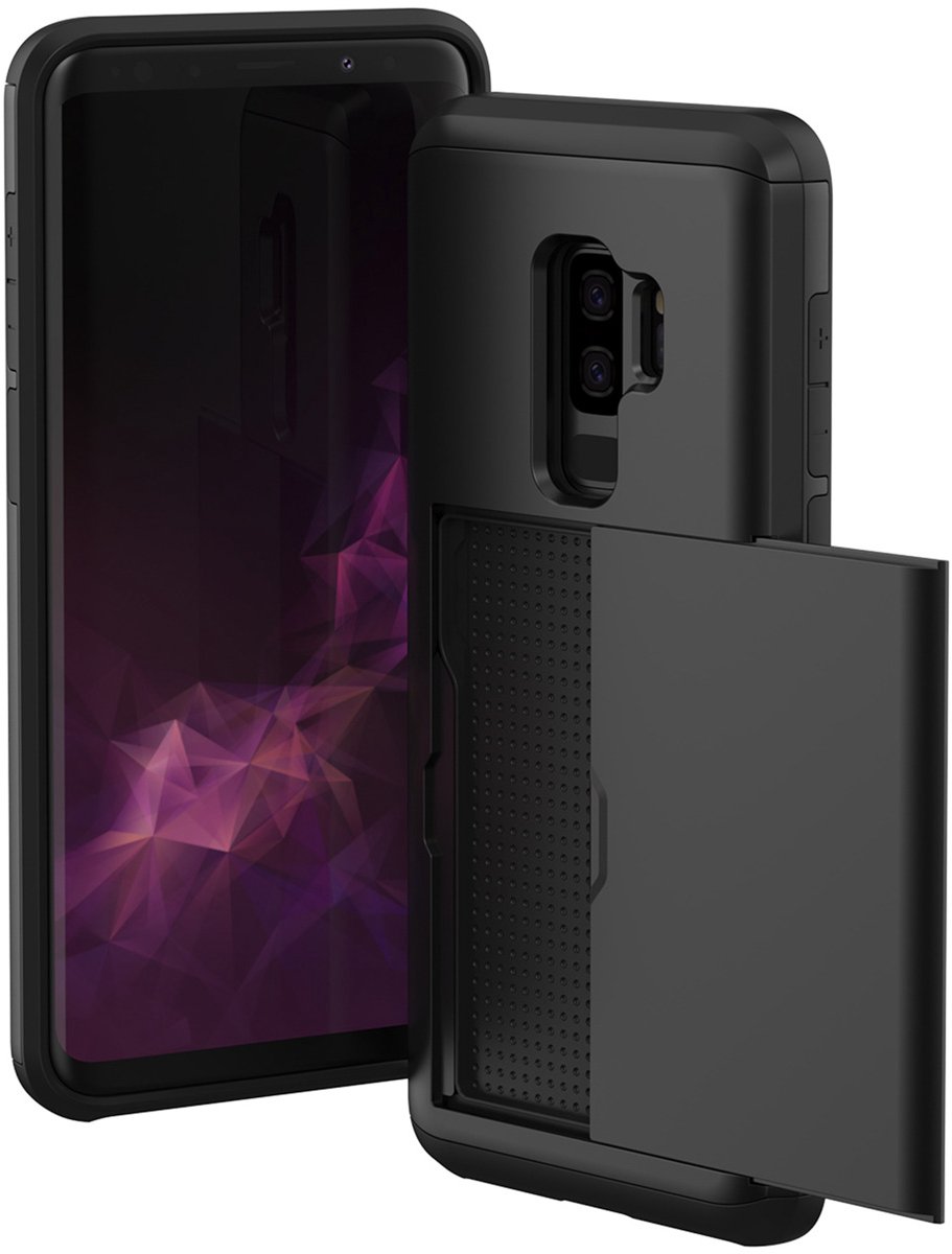 imoshion Hoesje met Pasjeshouder - Geschikt voor Samsung Galaxy S9 Plus - Zwart