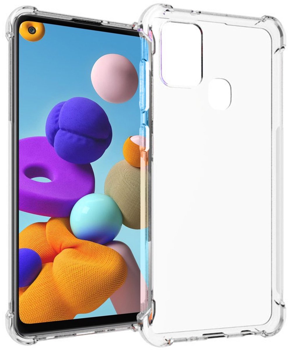 imoshion Hoesje - Geschikt voor Samsung Galaxy A21s - Shockproof Case - Transparant