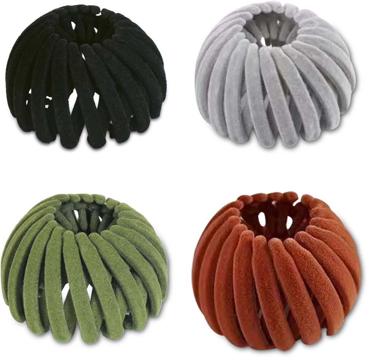 Haarklemmen voor Dames en Meisjes - Set van 4 Vibrante en Duurzame Haarspelden