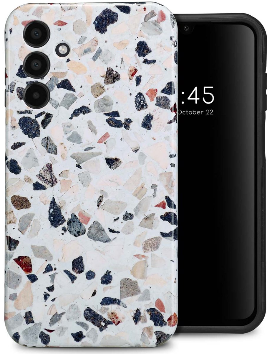 Selencia Hoesje - Geschikt voor Samsung Galaxy A15 (4G) / A15 (5G) - Backcover - Chic Terazzo