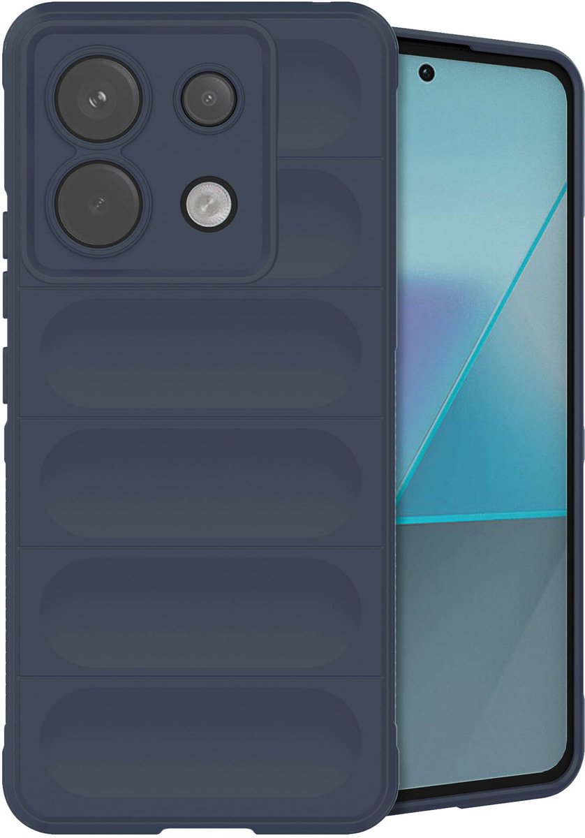 imoshion Hoesje - Geschikt voor Xiaomi Poco X6 Pro - EasyGrip Backcover - Donkerblauw