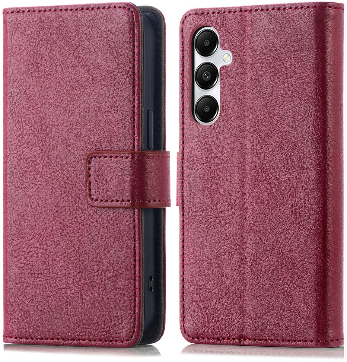 imoshion Hoesje - Geschikt voor Samsung Galaxy A55 (5G) - Luxe Bookcase - Bordeaux