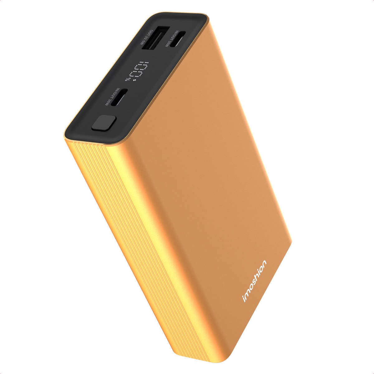 Imoshion Powerbank 20000 mAh 30W Snellader Goud