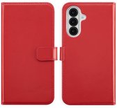 Étui Selencia pour Samsung Galaxy A56 avec porte-cartes - Bookcase en cuir véritable Selencia - Rouge