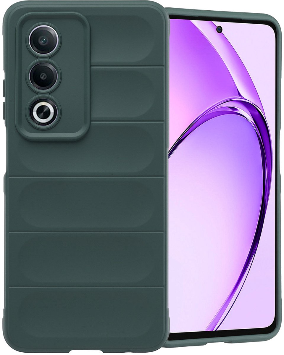 imoshion Hoesje - Geschikt voor Oppo A80 (5G) - EasyGrip Backcover - Donkergroen