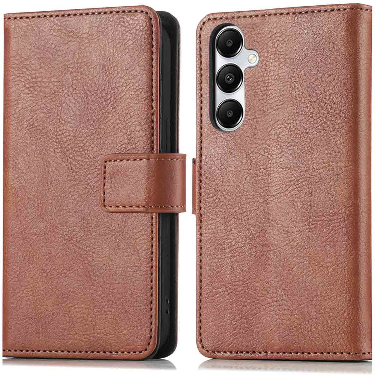 imoshion Hoesje - Geschikt voor Samsung Galaxy A26 - Luxe Bookcase - Bruin