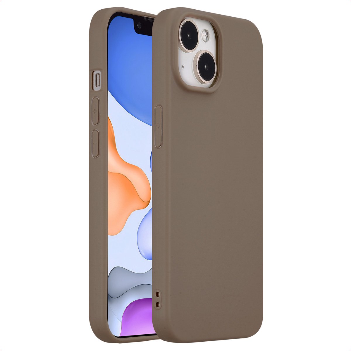 imoshion Hoesje - Geschikt voor Apple iPhone 15 - Color Backcover - Bruin