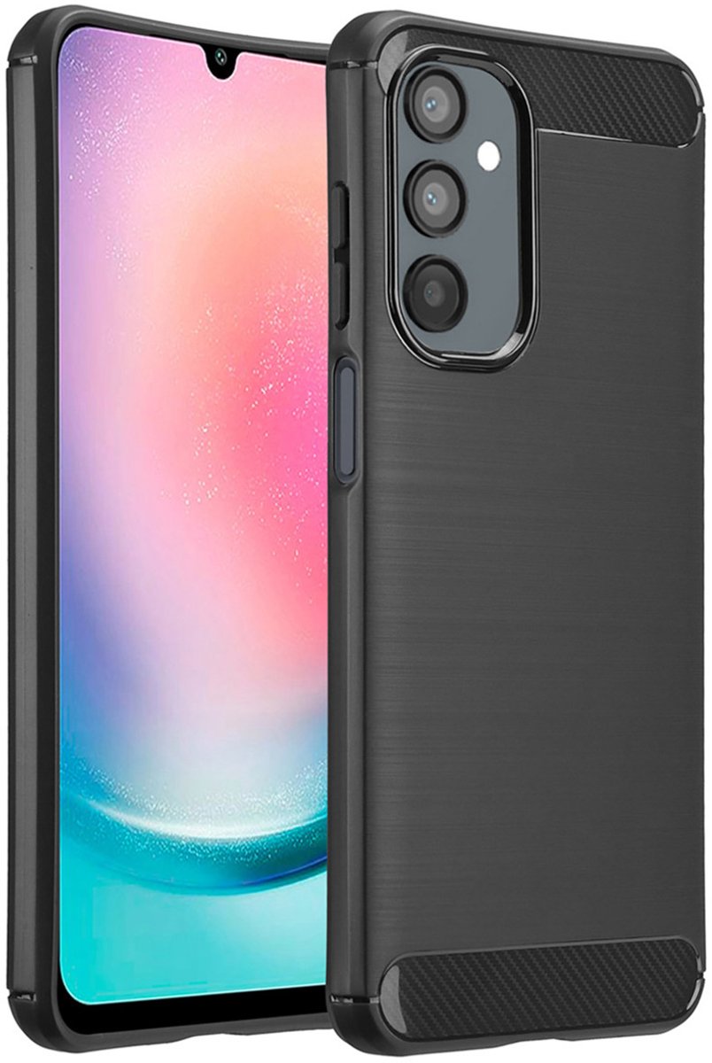 imoshion Hoesje - Geschikt voor Samsung Galaxy A26 - Brushed Backcover - Zwart
