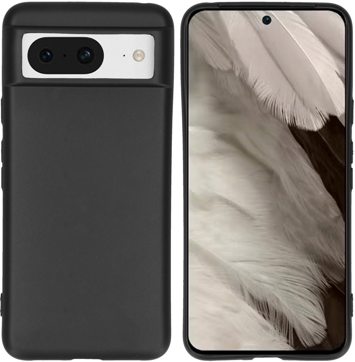 imoshion Hoesje - Geschikt voor Google Pixel 8 - Color Backcover - Zwart
