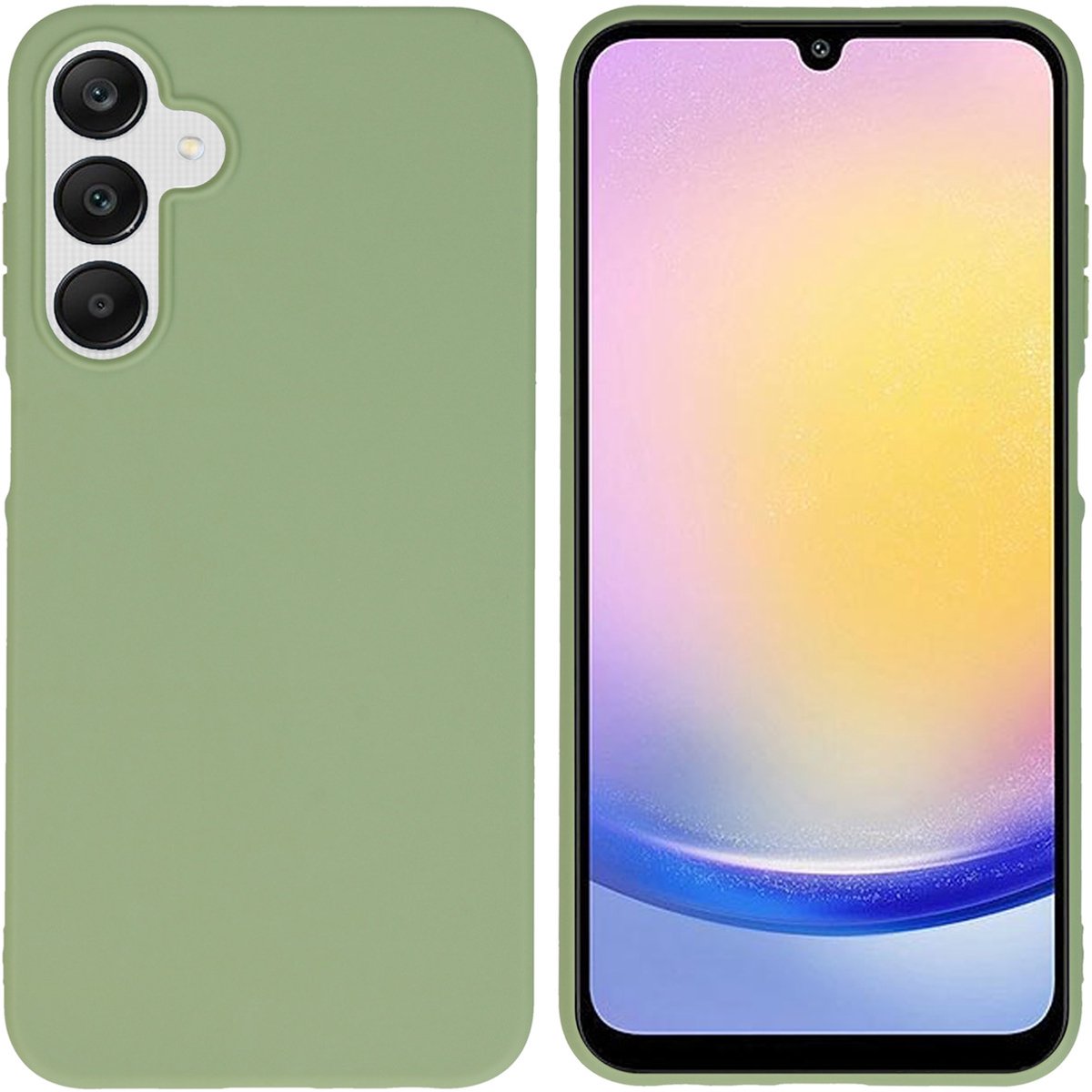 imoshion Hoesje - Geschikt voor Samsung Galaxy A25 (5G) - Color Backcover - Olive Green