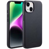 Accezz Hoesje - Geschikt voor iPhone 14 - geschikt voor MagSafe Leather Backcover - Black