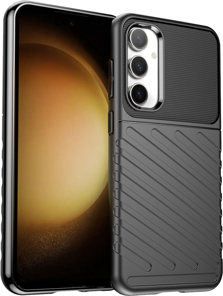 imoshion Hoesje - Geschikt voor Samsung Galaxy S23 FE - Thunder Backcover - Zwart