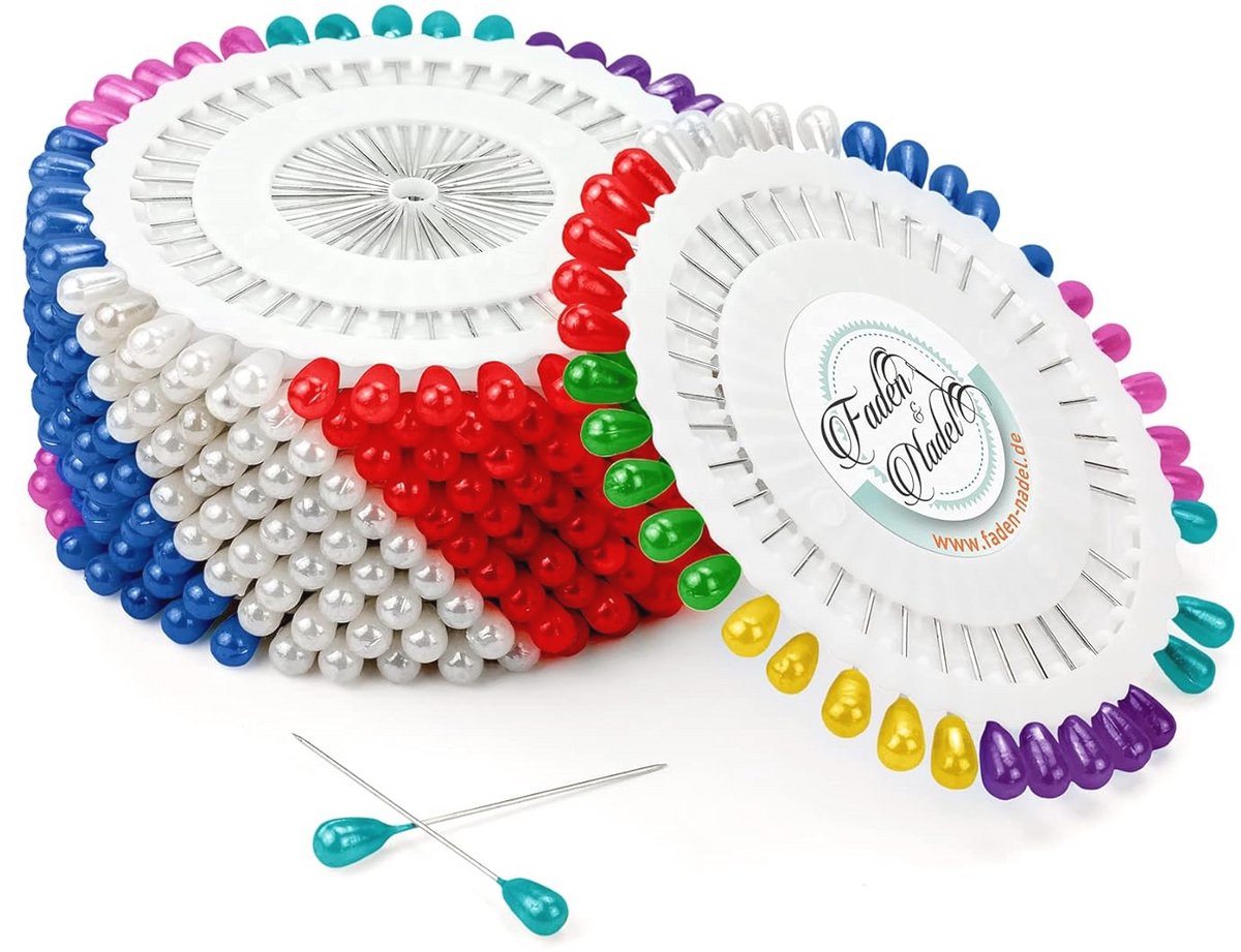 480 Zwarte Spelden met Druppelkop - Ideaal voor Naaien en Creatief Werk