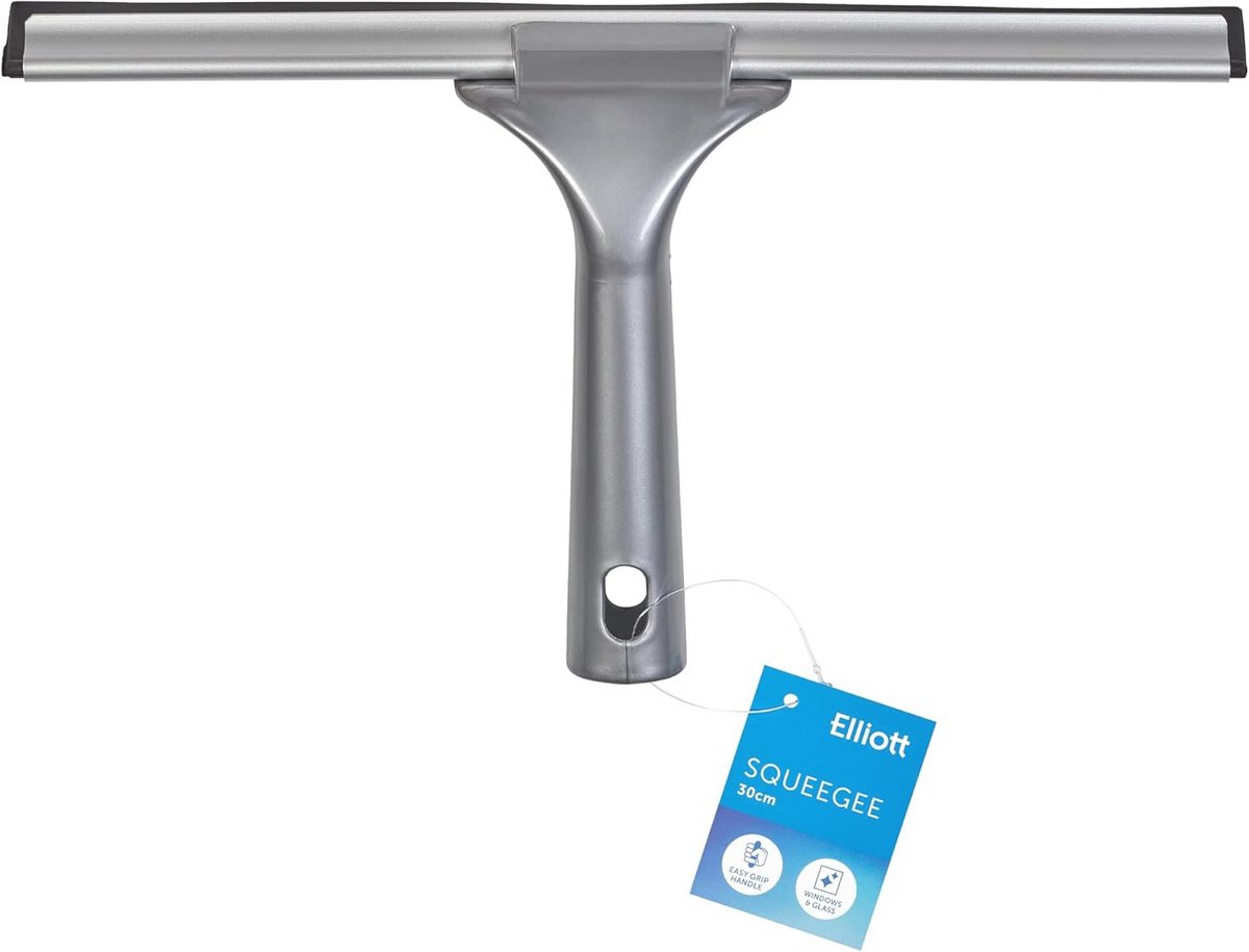 Raamtrekker 30 cm - Kunststof en Aluminium met Rubberen Lip