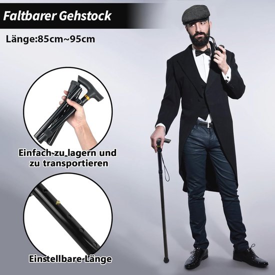 Blulu Jaren 20 Heren Kostuum 20s Halloween Cosplay Accessoires Outfit met Gangster Vest Fedora Hoed Zakhorloge Bretels