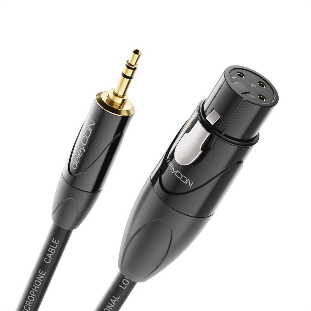 XLR naar 3,5mm Jack Audio Adapter Kabel - 5m Microfoonkabel voor Studio Kwaliteit Geluid