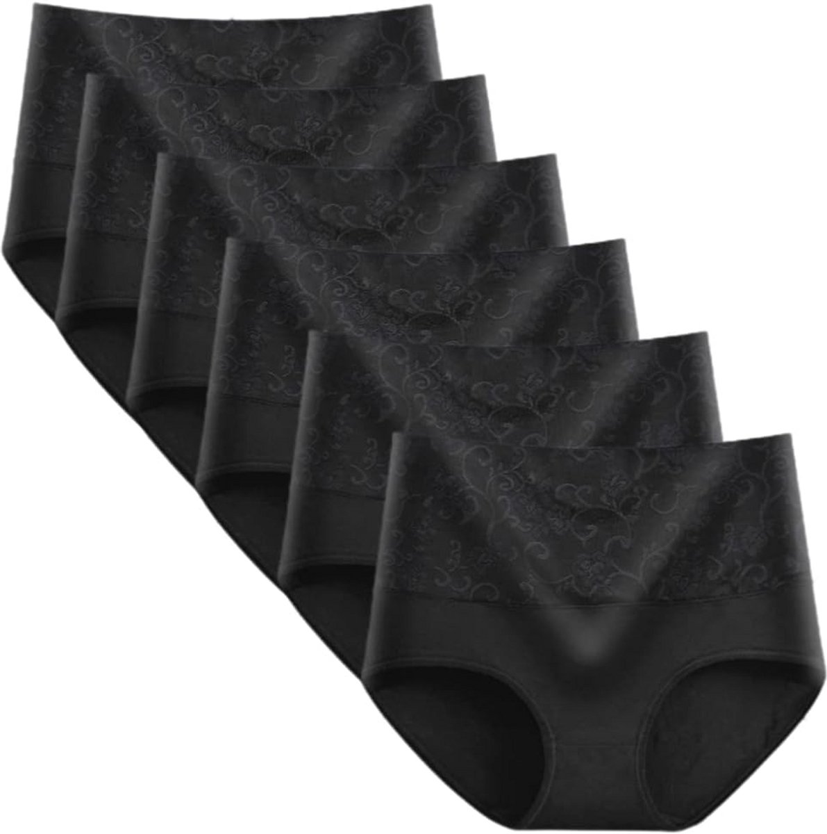 Hoge Taille Katoenen Slip Voor Vrouwen - 6 Pack Met Buikcontrole