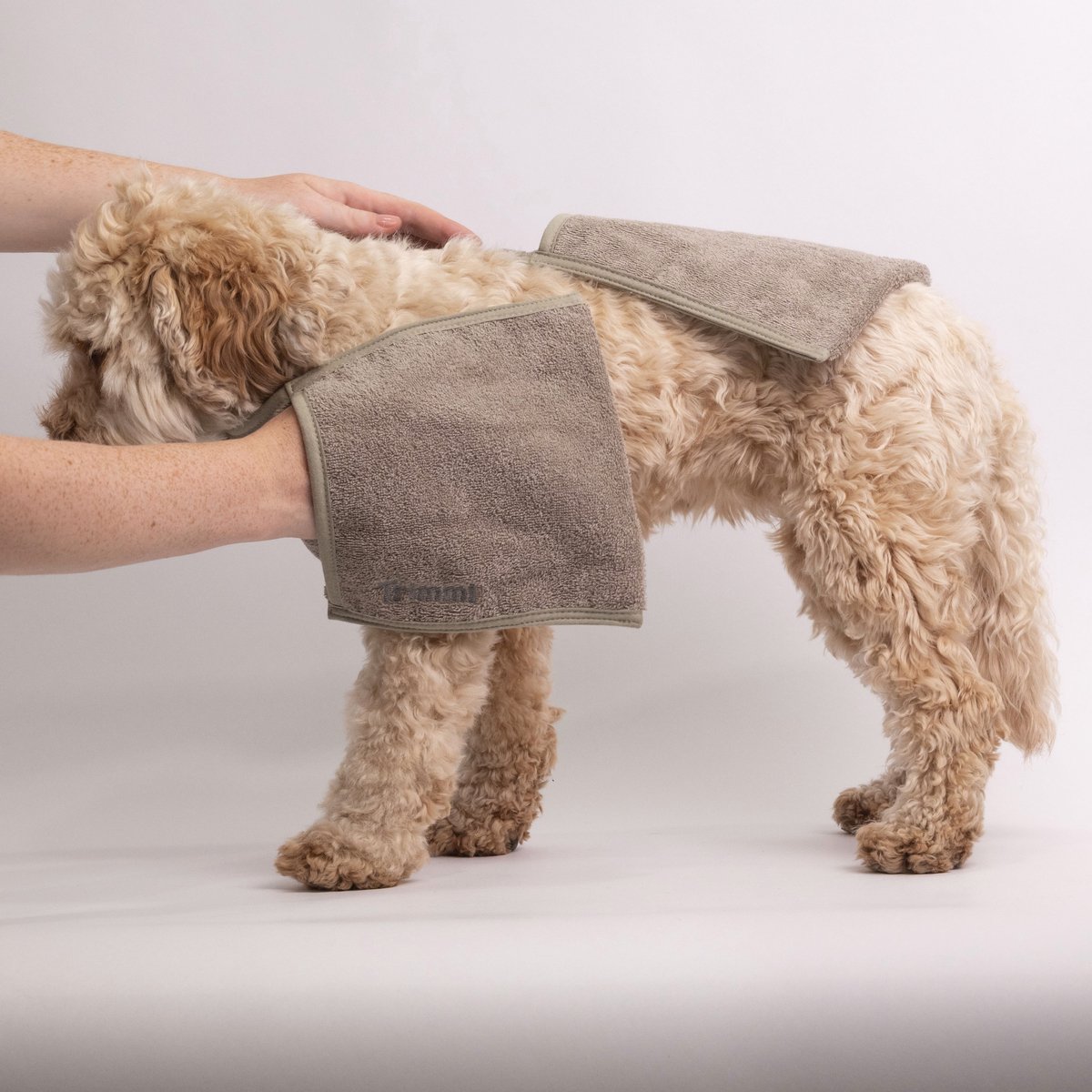 Handdoek hond - 100% katoen met handvakken - Hondenhanddoek - Pet towel - Kat - Sneldrogende handdoek - Droogdoek hond - Honden deken - Badhanddoeken - 80x20 cm