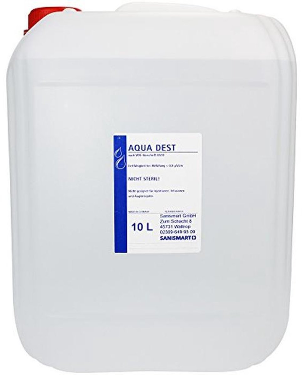 Gedestilleerd Laboratoriumwater - Zeer Zuiver, Verkrijgbaar in 1L, 5L, en 10L