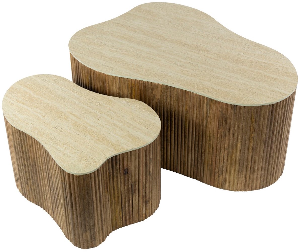 AnLi Style Salontafel Nuovo shamrock set/2 Naturel