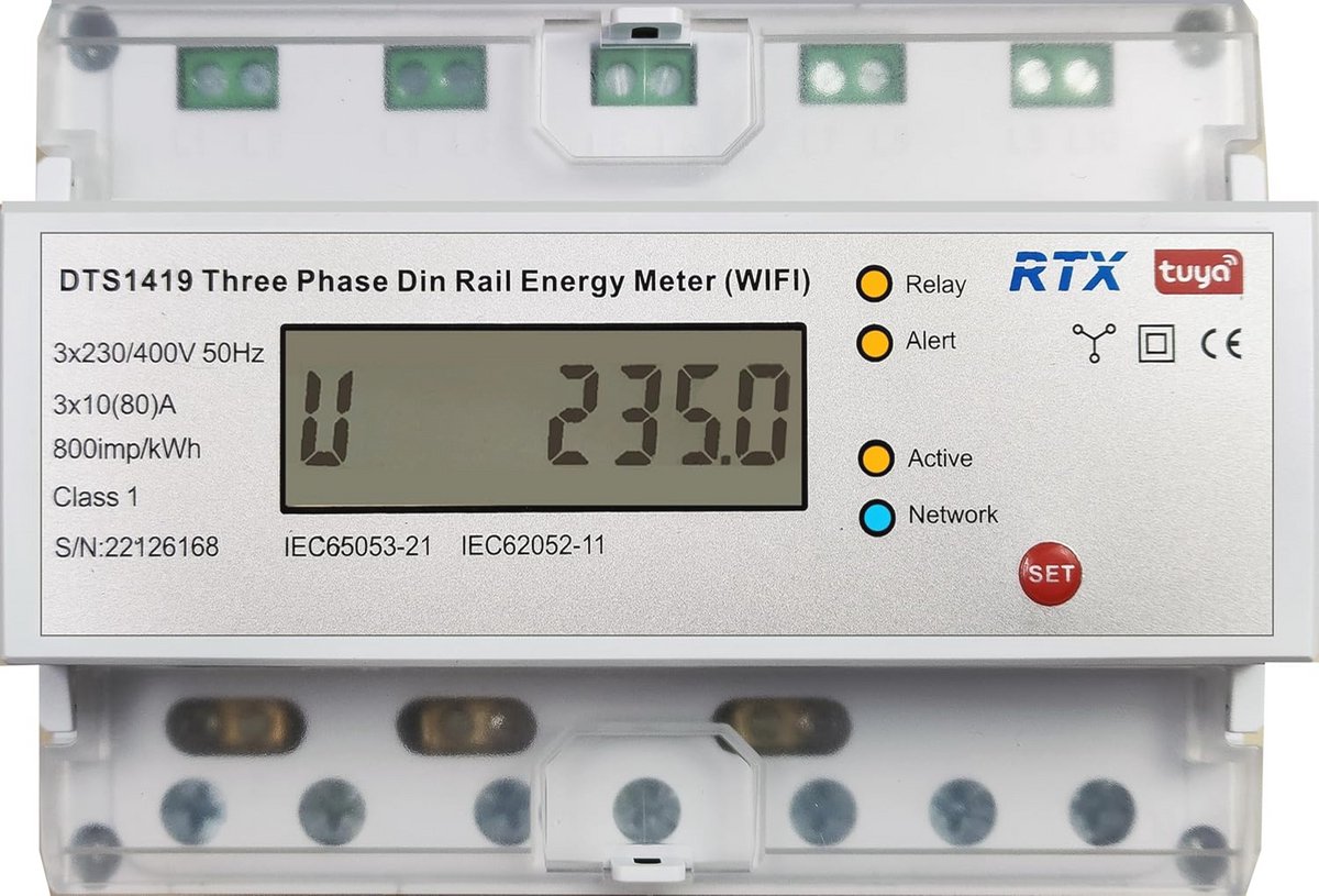 3-fase energie metingwifi tot 80A