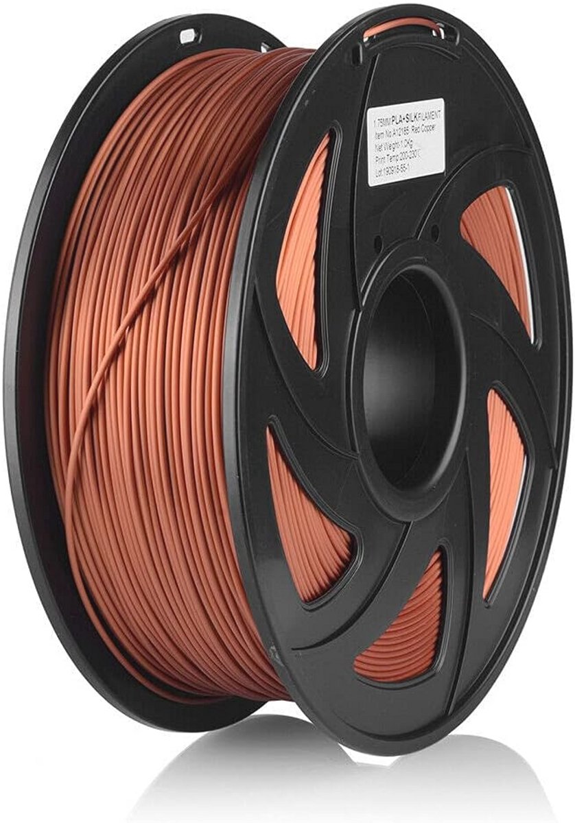 3D Printers PLA Silk Filament 1.75mm Rood Koper 1KG
