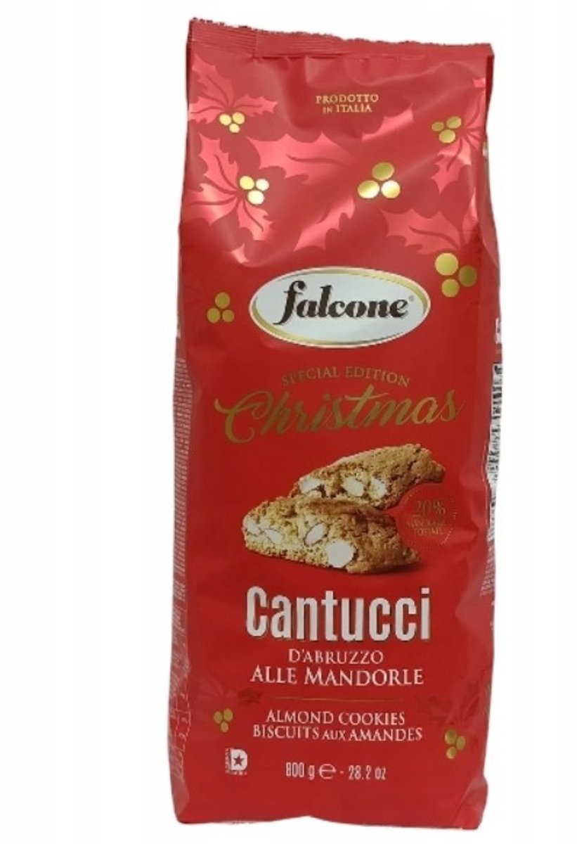 Falcone Special Edition Christmas Cantucci Alle Mandorle, 800 gram